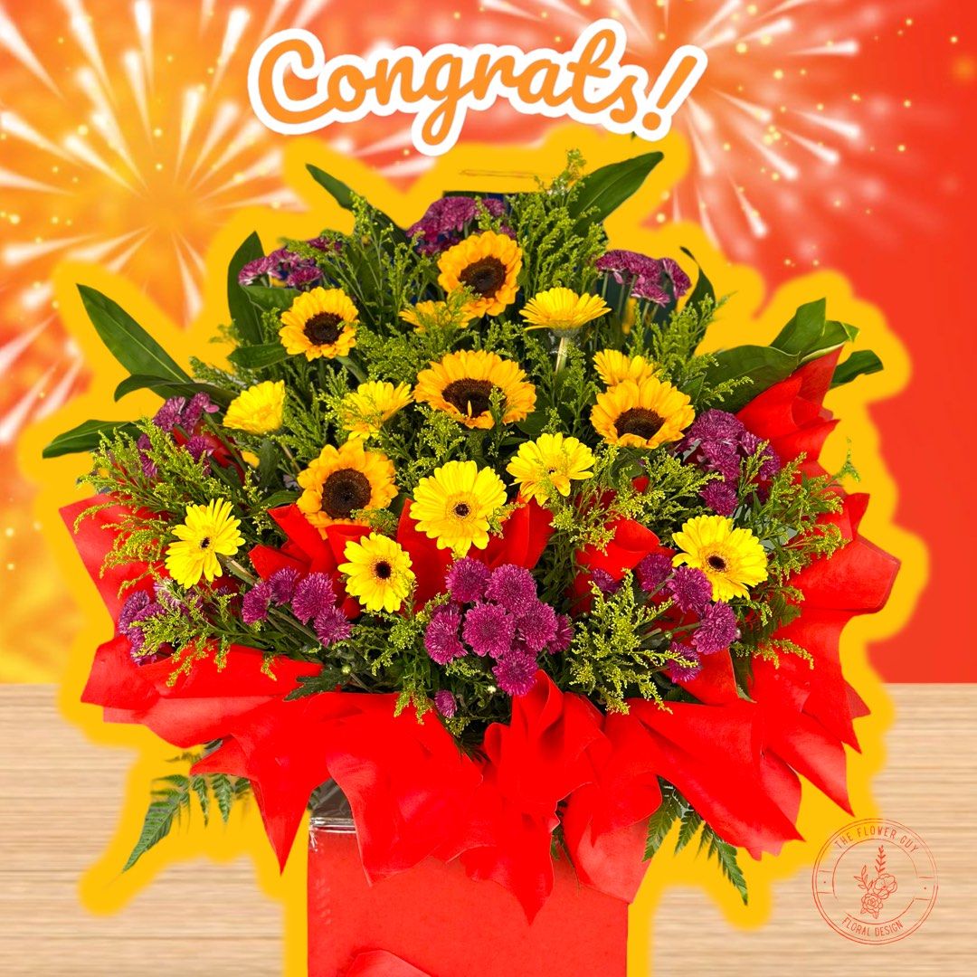 Congratulation Opening Flower Stand