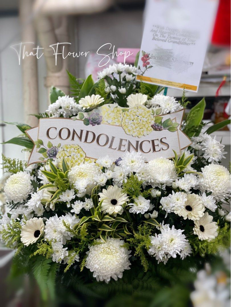 Harmony Fresh Funeral Condolence Flower Stand