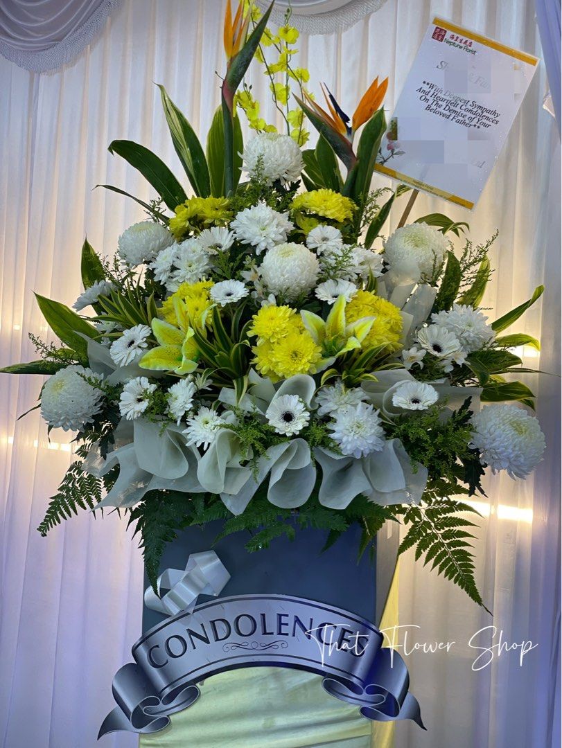 Heartfelt Condolence Flower Stand