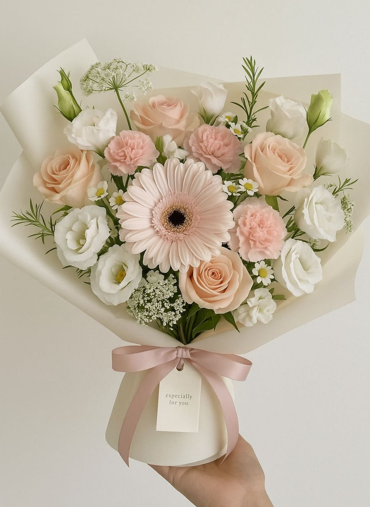 Petal Whisper - Bespoke Pinky Fresh Flower Bouquet