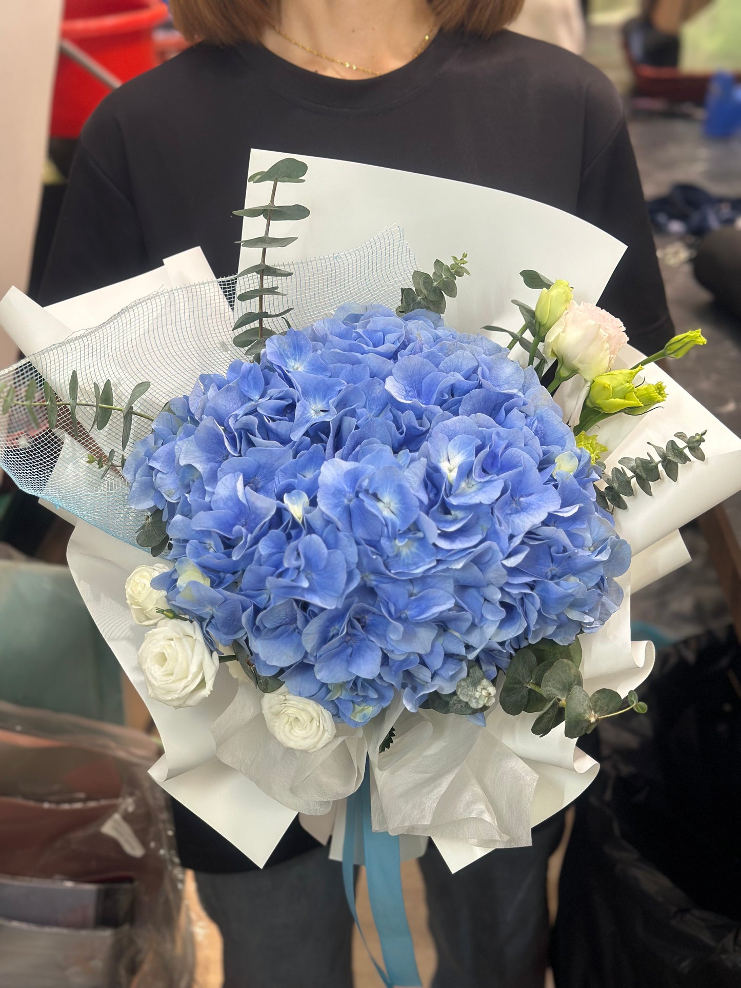 Blue Serenity - 100% Fresh Hydrangea Bouquet