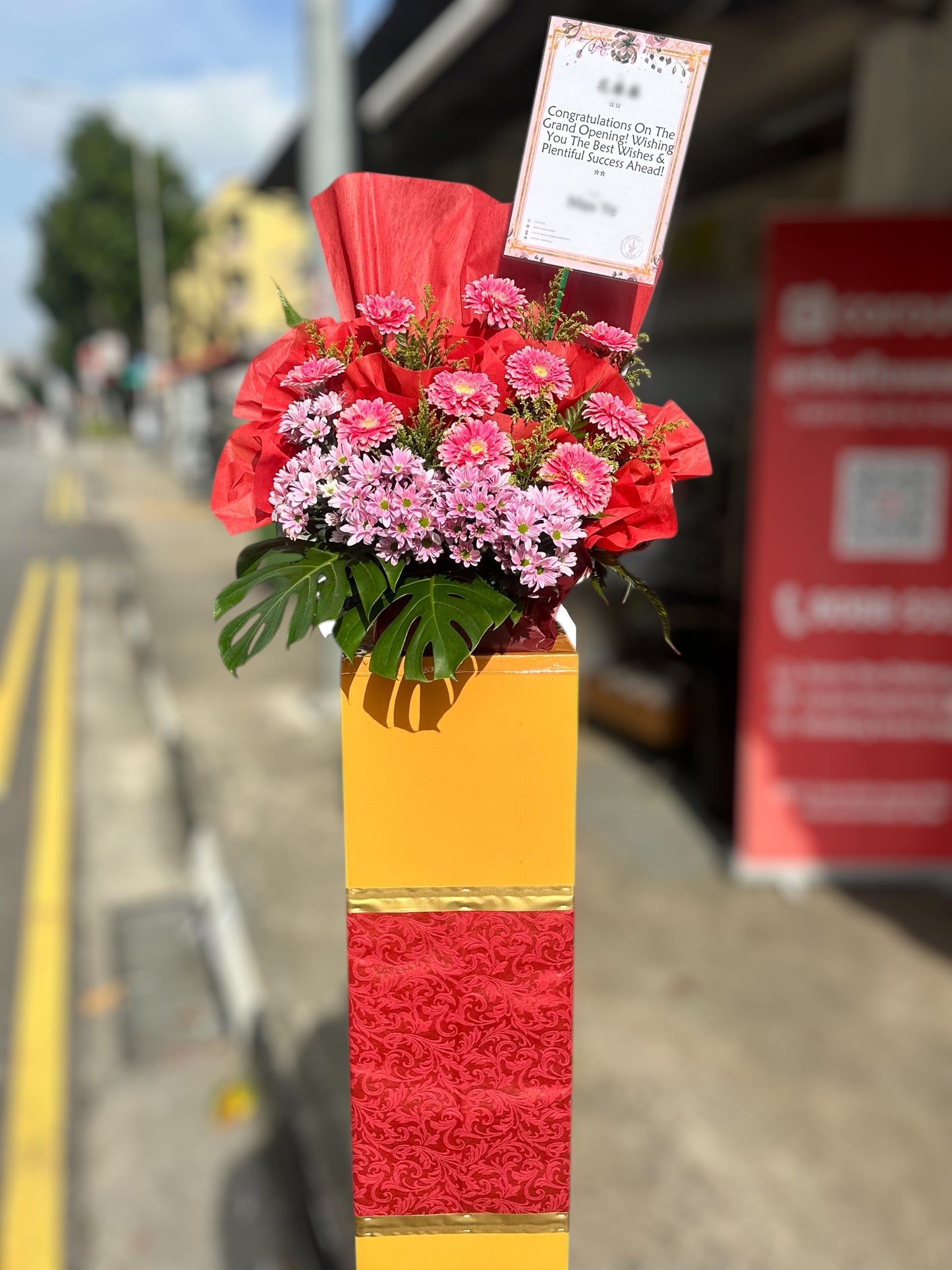 Joyful Beginning - Congratulation Opening Flower Stand