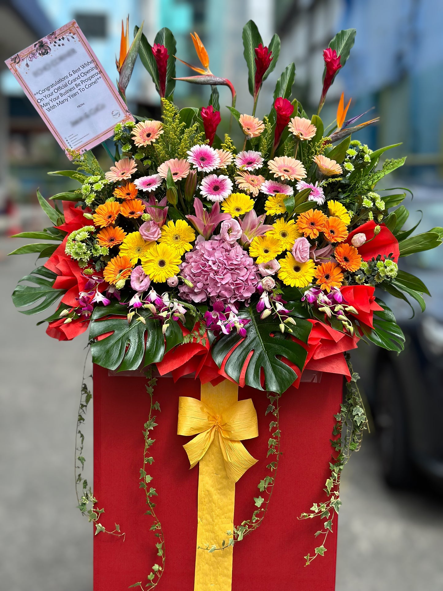 Prosperity II - Premium Grand Opening Congratulation Flower Stand