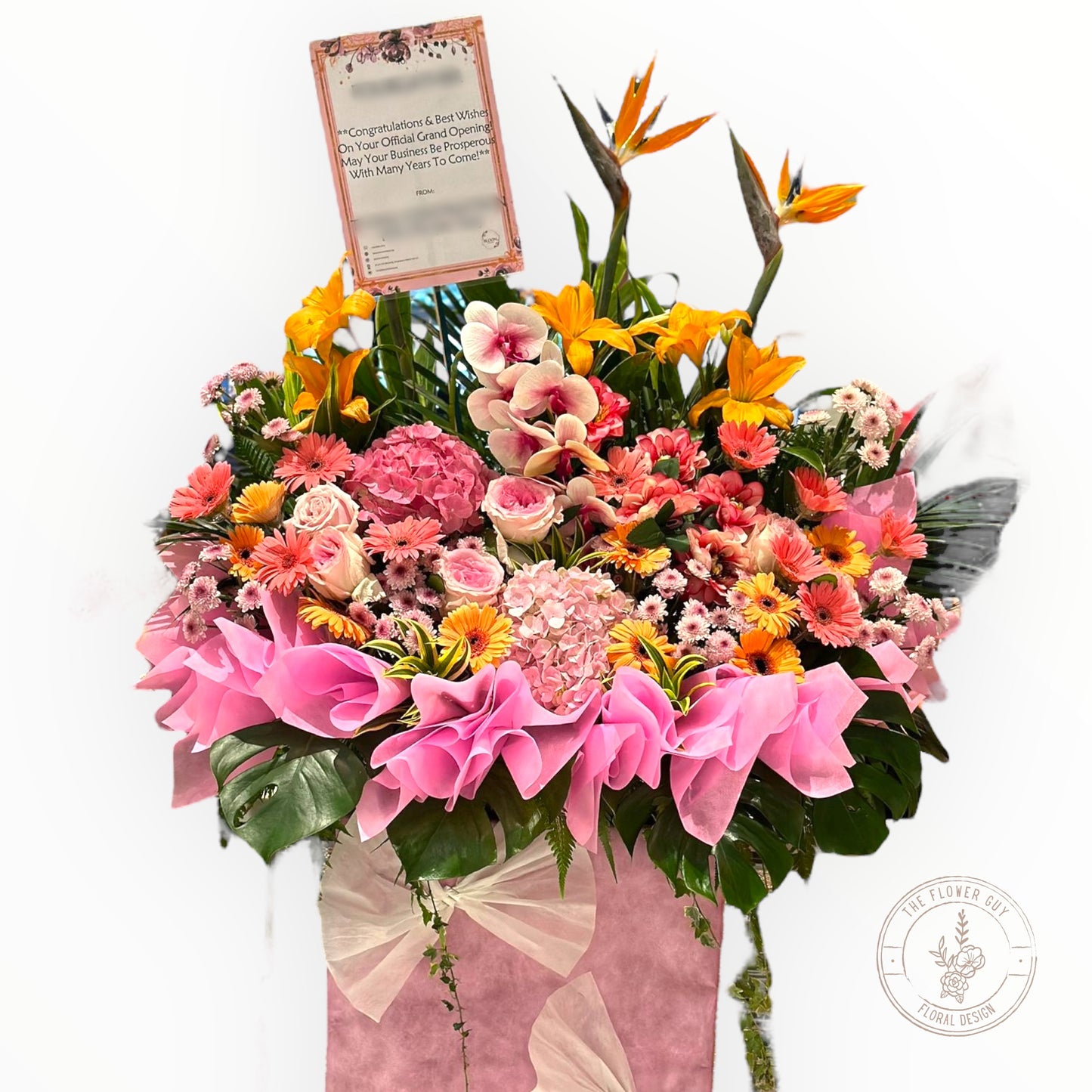 Radiant Success - Premium Grand Opening Congratulations Flower Stand