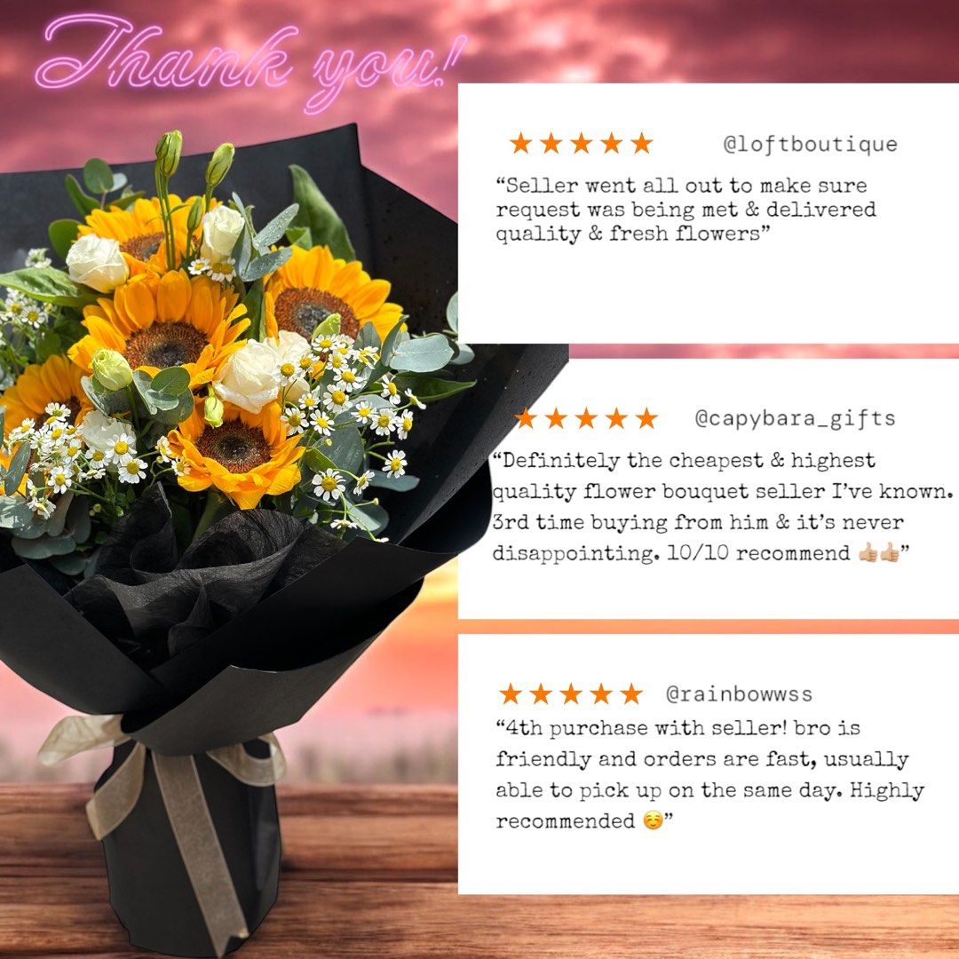Large Size Fresh Sunflower Bouquet