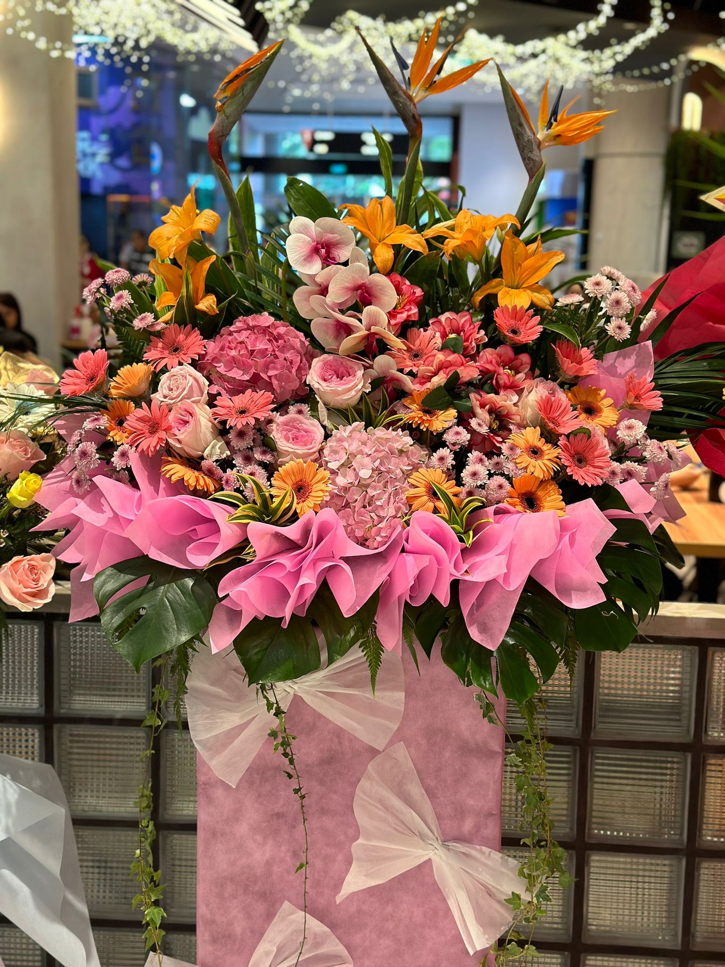 Radiant Success - Premium Grand Opening Congratulations Flower Stand