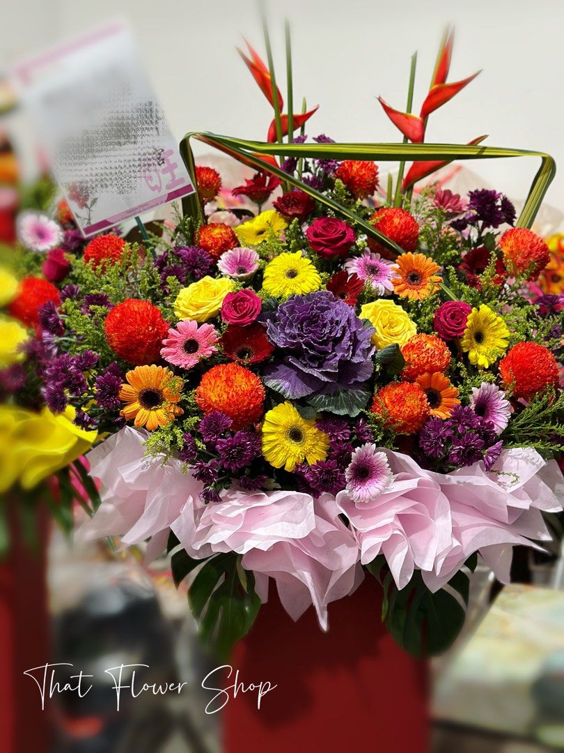 Premium Grand Opening Congratulations Flower Stand