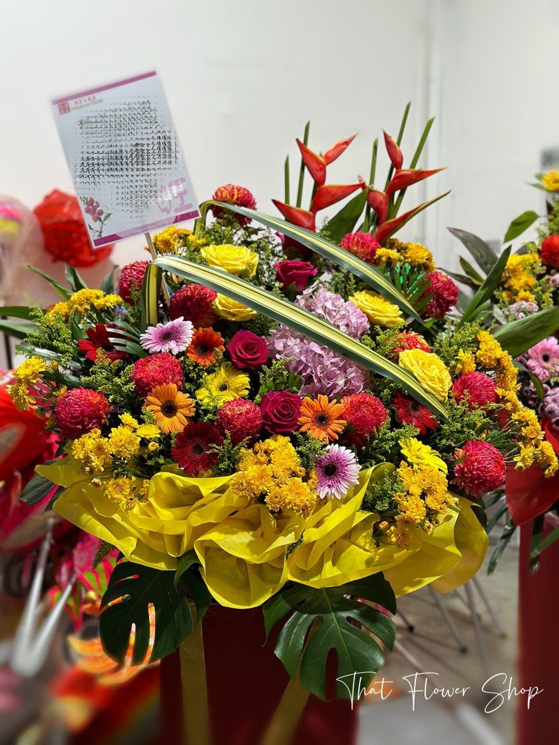 Premium Grand Opening Congratulations Flower Stand
