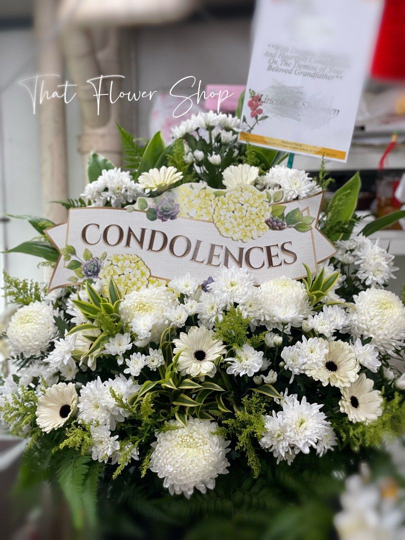 Cherish Condolence Sympathy Flower Stand