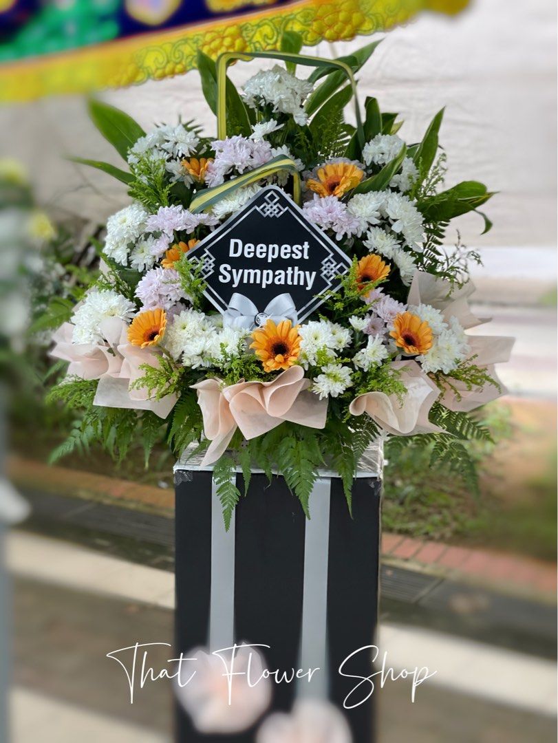 Special Condolence Flower Stand For Funeral