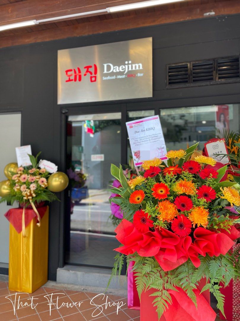 Newly Opening Congratulations Flower Stand