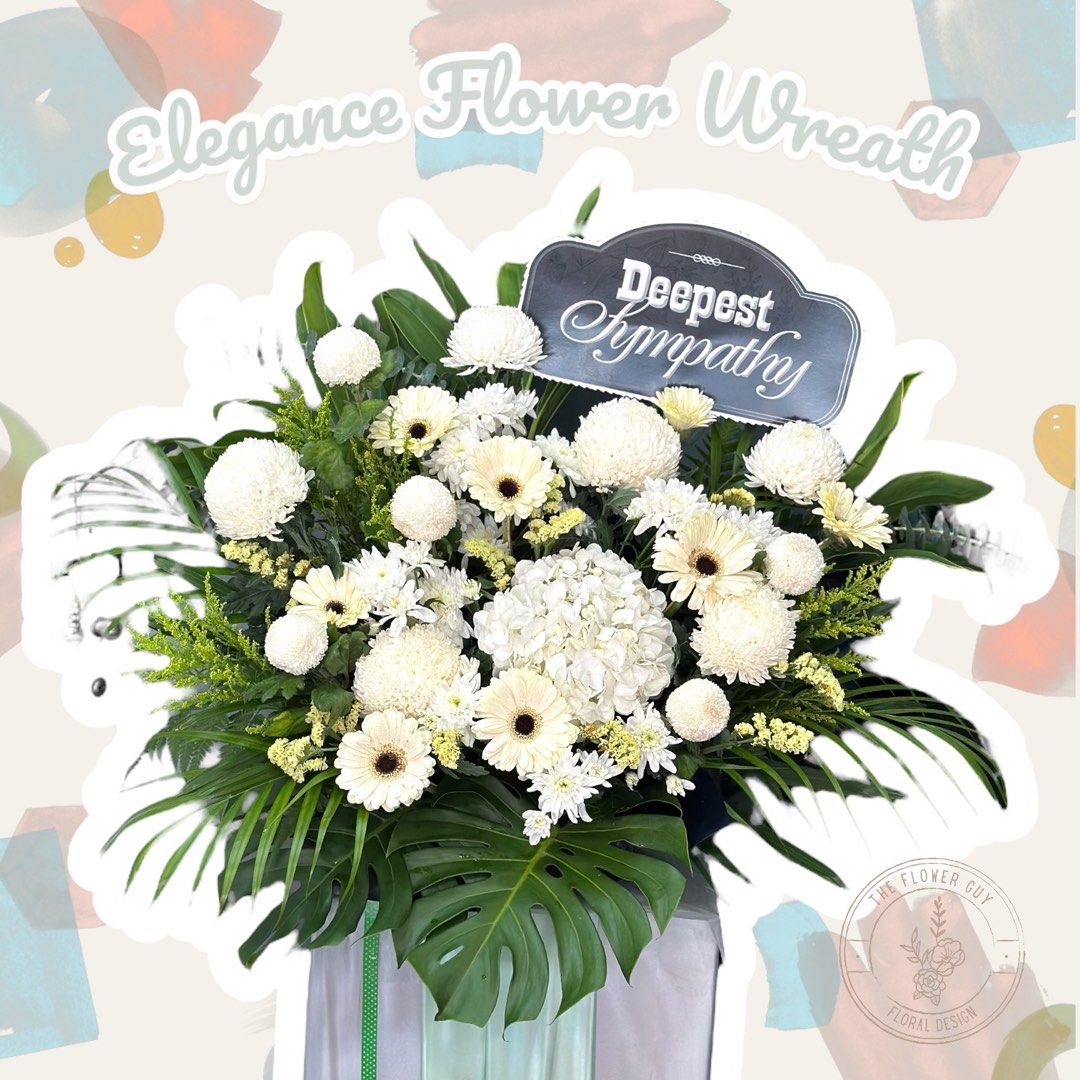 Elegance Condolence Fresh Flower Stand