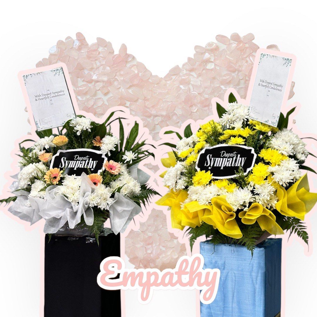 Empathy Fresh Flower Condolence Stand