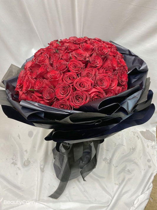 99 Premium Red Roses Bouquet