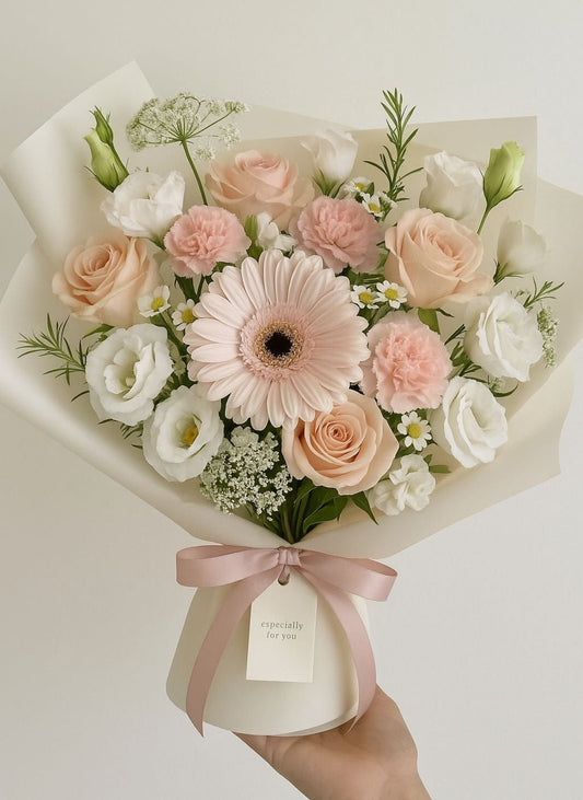 Petal Whisper - Bespoke Pinky Fresh Flower Bouquet