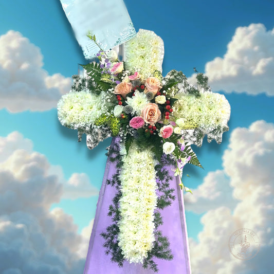 Serenity Cross Flower Stand