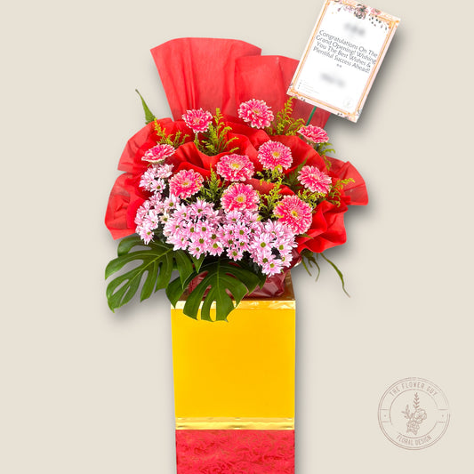 Joyful Beginning - Congratulation Opening Flower Stand