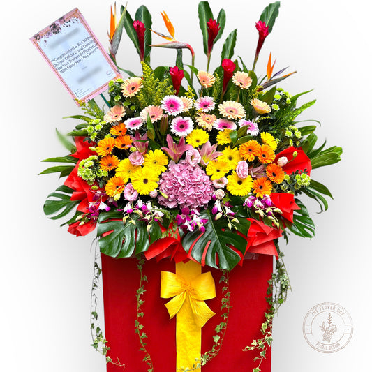 Prosperity II - Premium Grand Opening Congratulation Flower Stand
