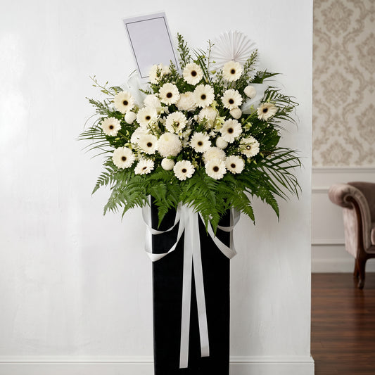 Elegance II - Sympathy Condolences Fresh Flower Wreath
