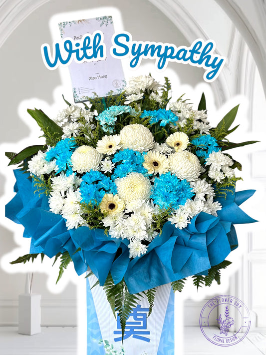 Cherish II -  Sympathy Condolences Grand Flower Stand
