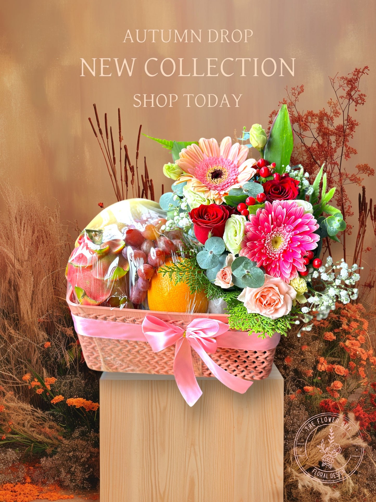 Best Value Fruit & Flower Gift Hamper Basket