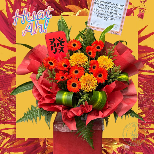 "HUAT AH" Congratulation Opening Stand