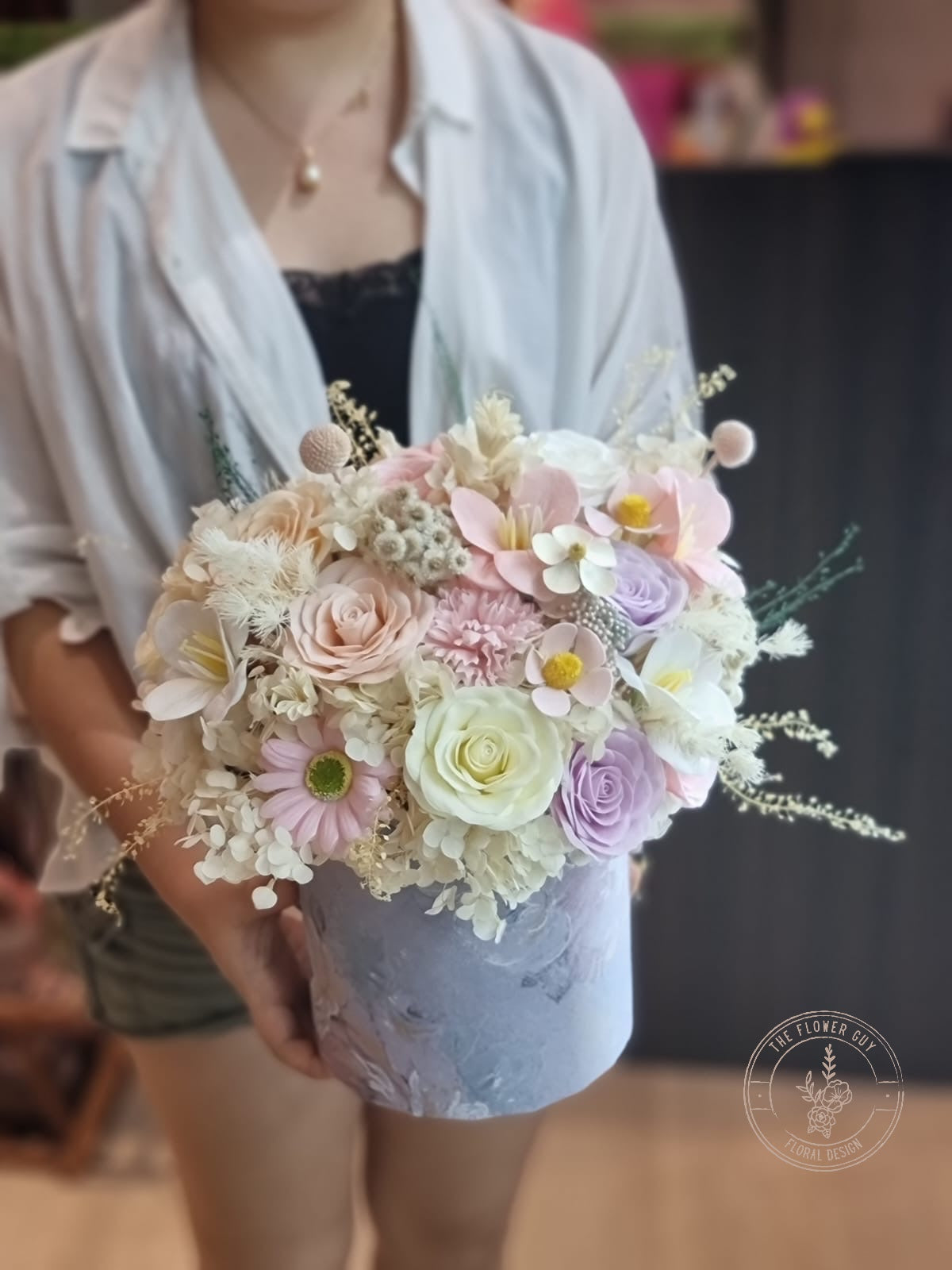 PSF 05 -Royal Garden Preserved Soap Flower Arrangement