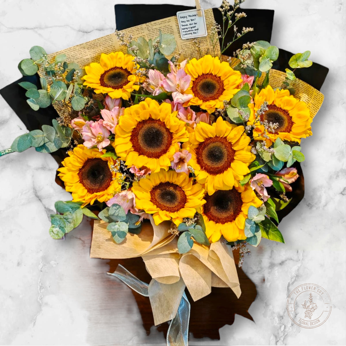 Premium 8 Stalks Fresh Sunflower Bouquet