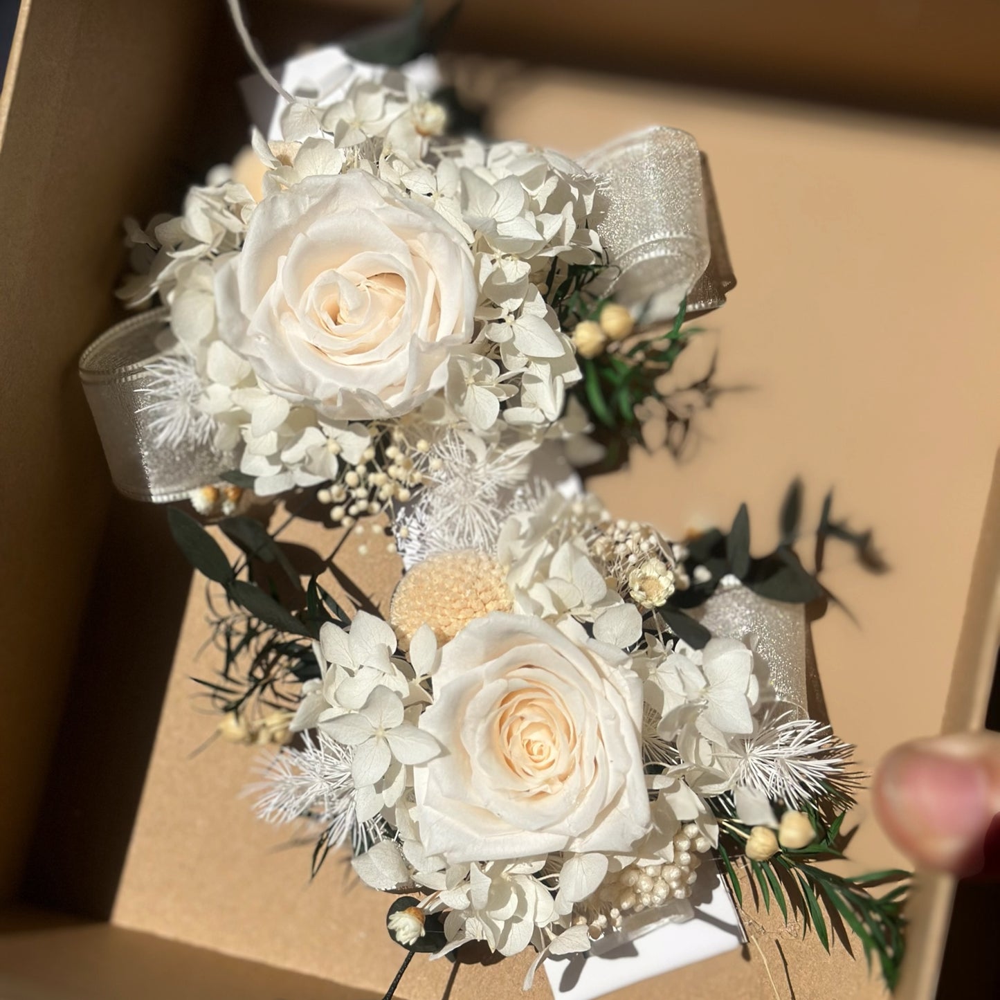 PSF 11 - Preserved Flower Bridal Wrist Corsage