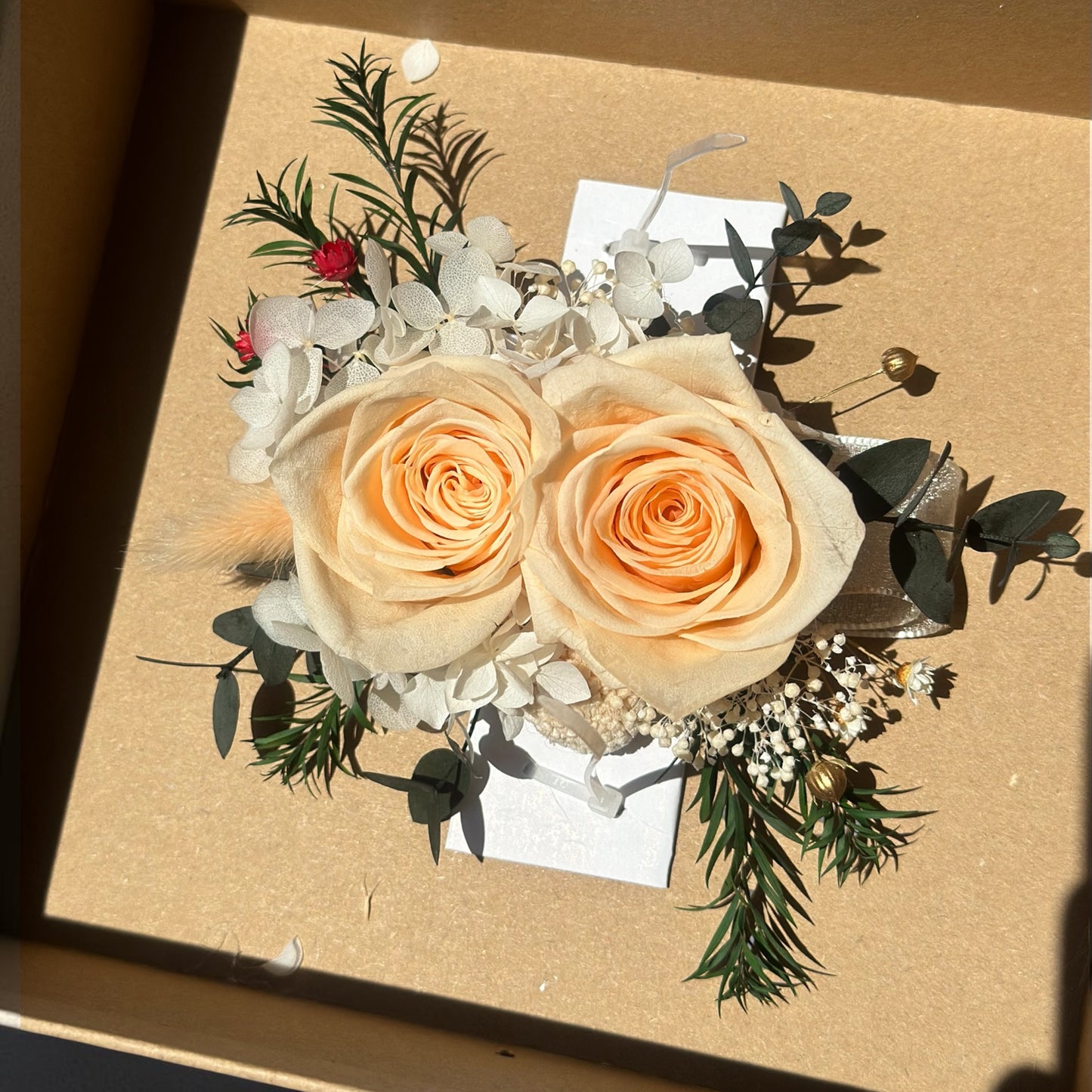 PSF 11 - Preserved Flower Bridal Wrist Corsage