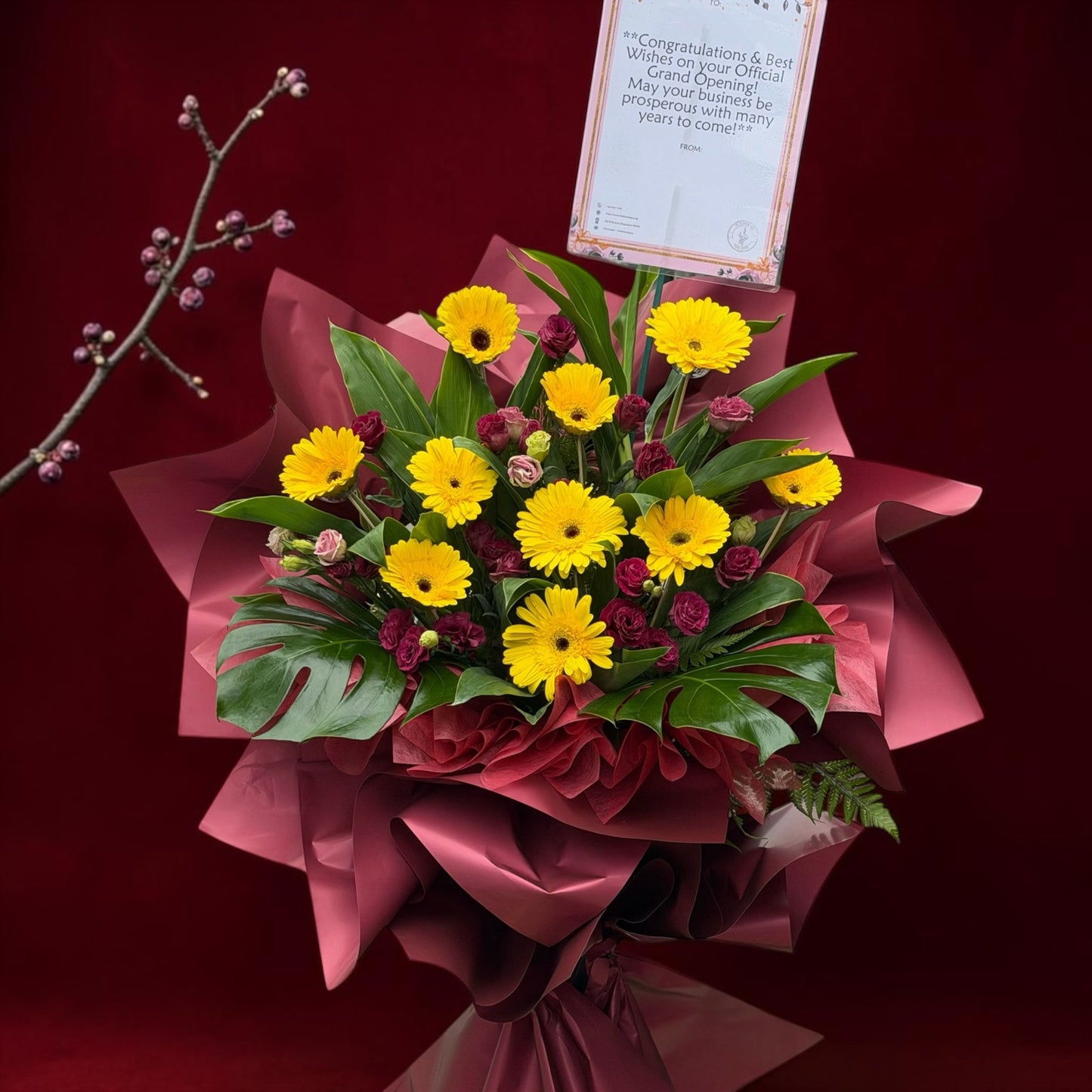 Golden Prosperity - Grand Opening Flower Stand