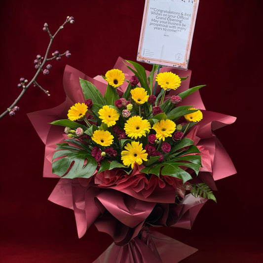 Golden Prosperity - Grand Opening Flower Stand