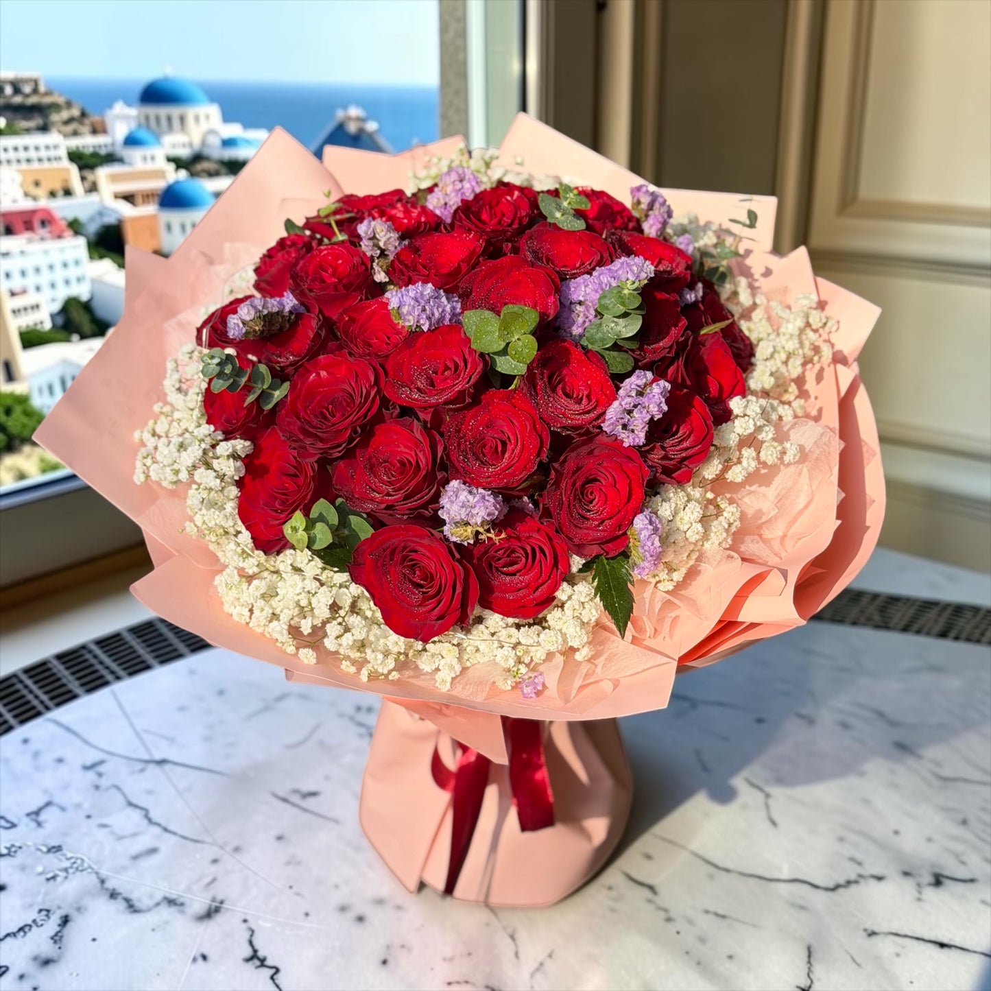 Sweet Harmony - 30 Stalks Premium Red Roses Bouquet