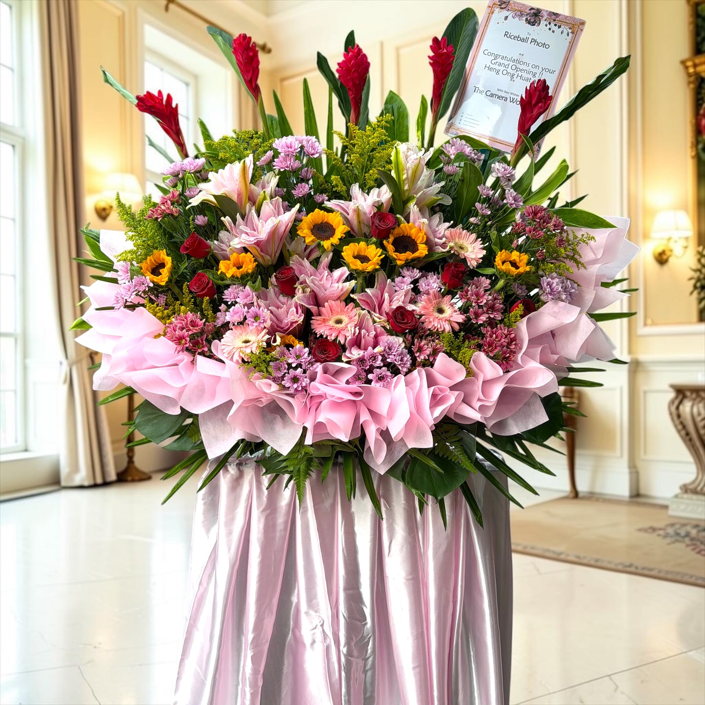Blossoming Success - Premium Grand Opening Flower Stand