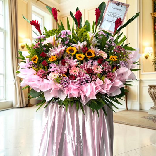 Blossoming Success - Premium Grand Opening Flower Stand