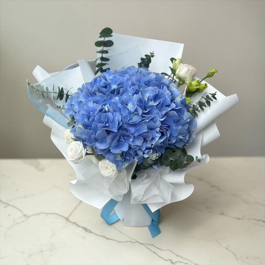 Blue Serenity - 100% Fresh Hydrangea Bouquet