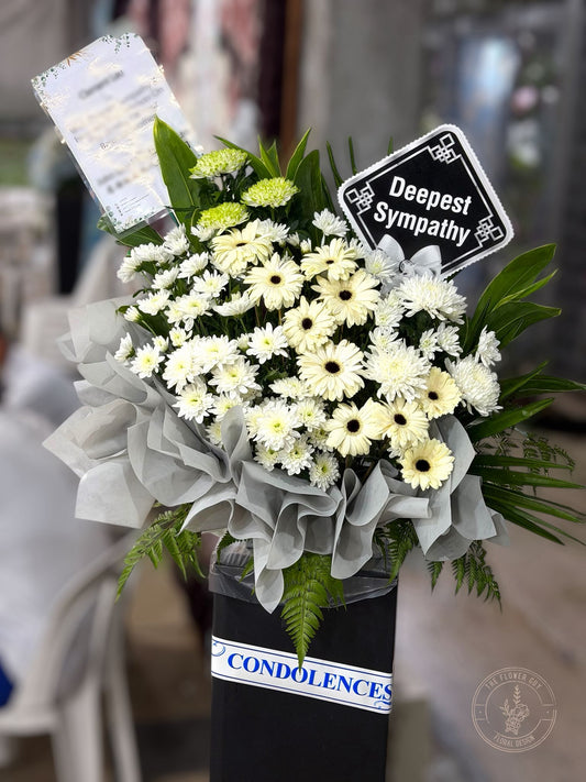 Empathy 01 - Fresh Flower Condolence Stand