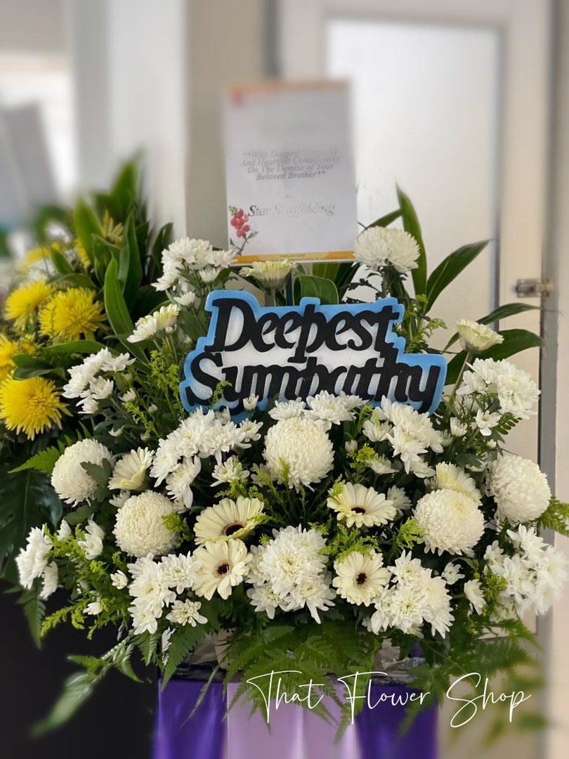 Cherish Condolence Sympathy Flower Stand