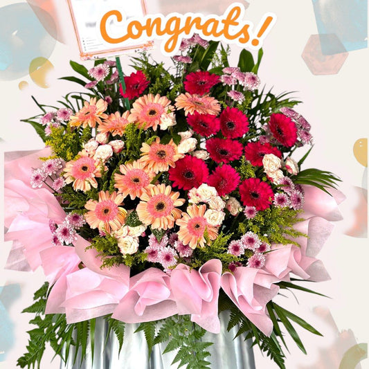 Excellence Grand Opening Congratulations Flower Stand